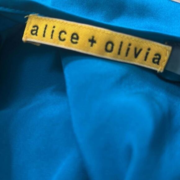 ALICE + OLIVIA SILK MINI DRESS SIZE L - Picture 6 of 11